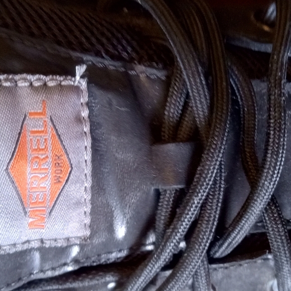 Merrell Black Boots with Sturdy Design